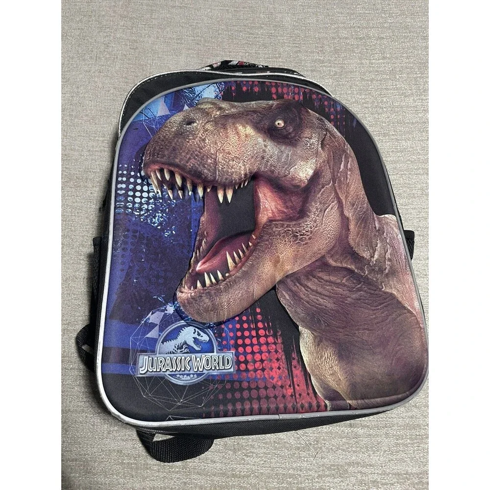 Jurassic World Backpack Kids T-Rex Black 3D Dinosaur
